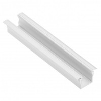 Алюминиевый профиль для LED ленты, GLAX MINI врезной Высокий 12,5мм, 2 м, белый