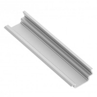 Алюминиевый профиль для LED ленты, GLAX врезной Угловой, серебристый, 2м