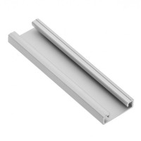 Алюминиевый профиль для LED ленты, GLAX накладной Широкий серебристый, 2м