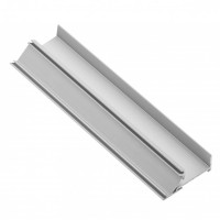 Алюминиевый профиль для LED ленты, GLAX Торцевой, односторонний, длина 3м (толщина панели 16мм), серебристый