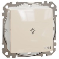 Zvanu poga beša 10A IP44 ar spuldzes simbolu Sedna Design